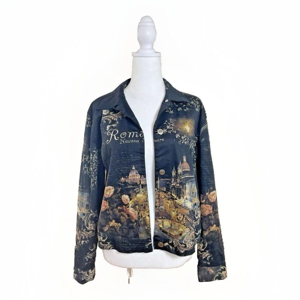 Impulse Vintage Y2K 90s  Cottagecore Jacket Women's Rome Italy Lightweight US  S